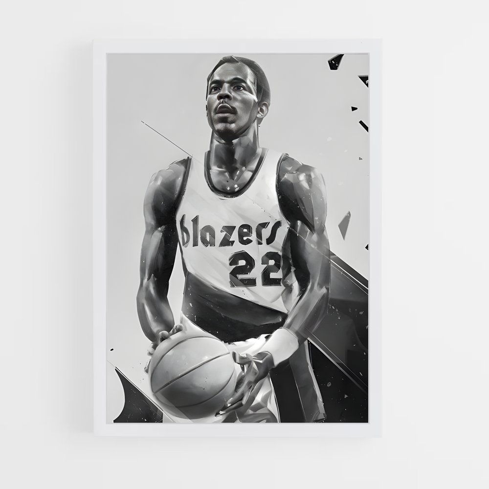 Poster Clyde de drexler – affiche Basketball (vue 3)